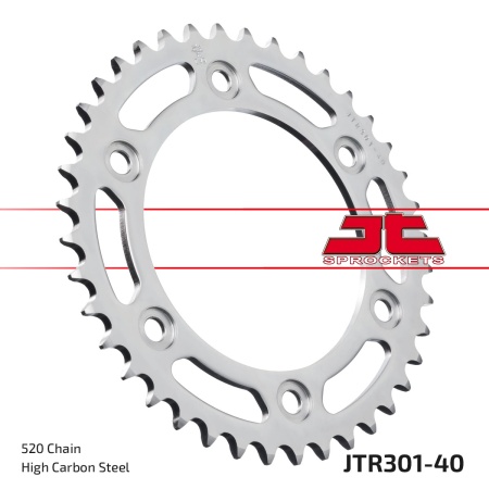 Kit de lant EK - Argintiu lant 520 SRX, X-Ring, pinion fata JT, foaie spate JT pentru HONDA CRF 250 L 2013-2020 - Img 6