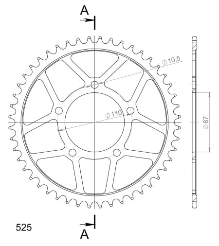 Kit de lant EK - Argintiu lant 525 SRX, X-Ring, pinion fata JT cauciucat, foaie spate SUPERSPROX pentru SUZUKI GSX 650 F 2008-2016 - Img 5
