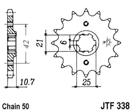 Kit de lant EK - Argintiu lant 530 DEX, X-Ring, pinion fata JT, foaie spate JT pentru HONDA CBX 550 1982-1986 - Img 3