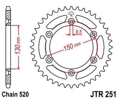 Kit lant DID GOLD pentru Yamaha WR250 F-W,X,Y,Z (Off Road Version) (5UMU/W) 2007-2010 - Img 3