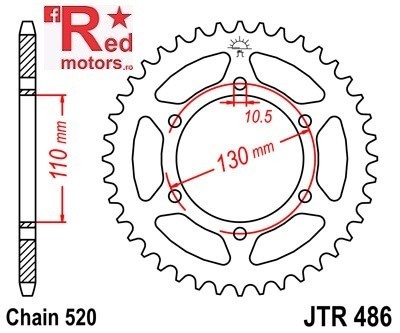 Kit lant DID GOLD X-Ring PRO-STREET 520 VX pentru Kawasaki ER-5 Twister (35ps) &amp; (50ps) 1999 - Img 3