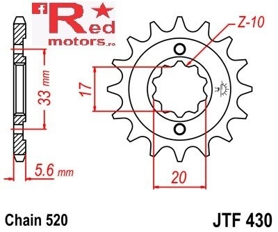 Kit lant DID GOLD X-Ring PRO-STREET 520 VX pentru Suzuki RM-Z250 K4,K5,K6 2004-2006 - Img 2