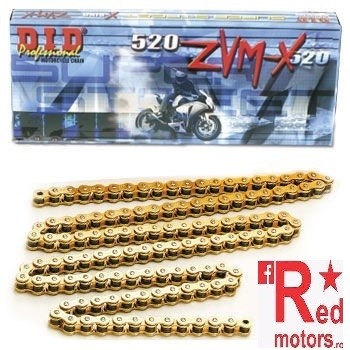 Lant de curse DID GOLD Race 520 ZVM-X cu 116 zale