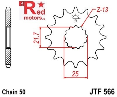 Pinion fata JTF 566 cu 15 dinti