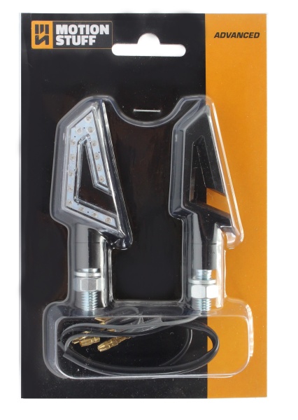 Semnale LED (2 buc) MOTION STUFF AERO negru mat - Img 2