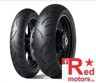 Set anvelope/cauciucuri moto Dunlop Qualifier II 130/70 R16 61W + 180/55 R17 73W