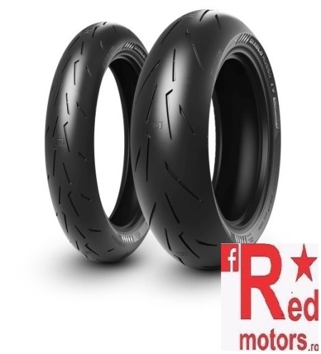 Set anvelope/cauciucuri moto Pirelli Diablo Rosso IV Corsa 120/70 ZR 17 M/C (58W) TL Front + 190/50 ZR 17 M/C (73W) TL Rear