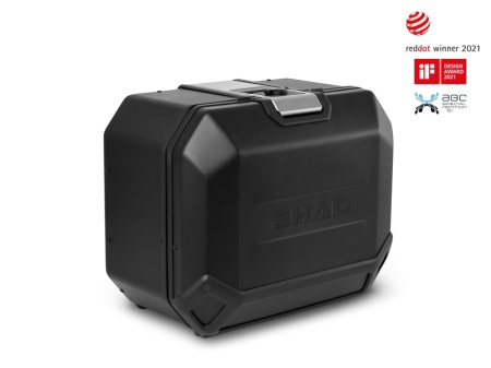 Set complet de cutii de aluminiu, SHAD TERRA NEGRU, 48L cutie centrala si 47L / 47L cutii laterale, incluzand kit de montaj si placa SHAD HONDA CB 500 X - Img 3