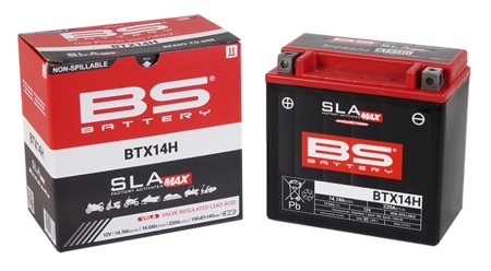 Baterie activata din fabrica BS-BATTERY BTX14H (FA) (YTX14H (FA)) SLA MAX - Img 3