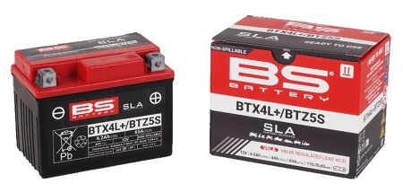 Baterie activata din fabrica BS-BATTERY BTX4L+ / BTZ5S (FA) (YTX4L (FA)) SLA - Img 3