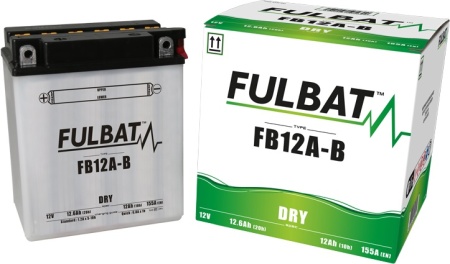 Baterie conventionala FULBAT FB12A-B (YB12A-B) include electrolit - Img 2