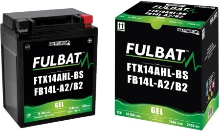 Baterie cu gel FULBAT FB14L-A2 GEL (12N14-3A) (YB14L-A2 GEL) - Img 2