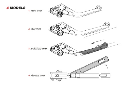 Clutch lever without adapter PUIG 4.0 4230NN standard black/black - Img 2