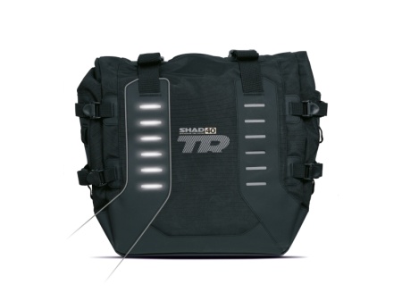 Complete set of SHAD TERRA TR40 adventure saddlebags and SHAD TERRA BLACK aluminium 48L topcase, including mounting kit SHAD HONDA NC 750 X - Img 9