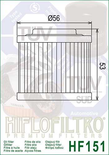 Filtru de ulei HIFLOFILTRO HF151 - Img 2
