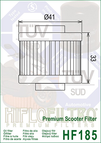 Filtru de ulei HIFLOFILTRO HF185 - Img 2
