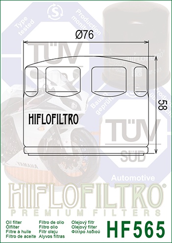 Filtru de ulei HIFLOFILTRO HF565 - Img 2