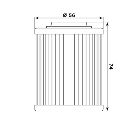 Filtru de ulei MIW P5010 (alt. HF152) - Img 2