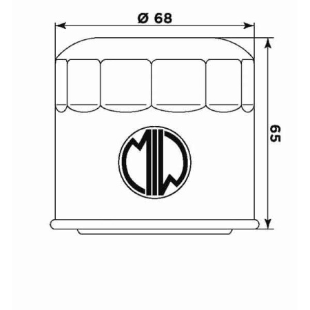 Filtru de ulei MIW S3011 (alt. HF138) - Img 2