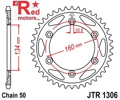 Foaie/pinion spate JTR1306.41 530 cu 41 de dinti pentru Honda CBR 900, CBR 1000
