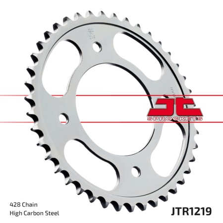 Kit de lant D.I.D Chain - Argintiu lant 428 VX, X-Ring, pinion fata JT, foaie spate JT pentru HONDA CBF 125 2009-2013 - Img 7