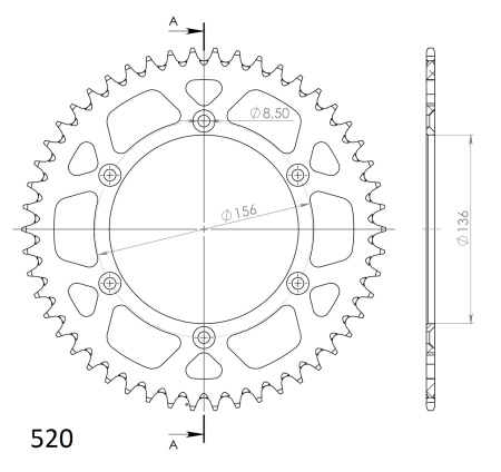 Kit de lant D.I.D Chain - Argintiu lant 520 VX, X-Ring, pinion fata SUPERSPROX, foaie spate SUPERSPROX pentru HUSQVARNA WR 300 2009-2010 - Img 5
