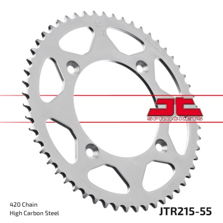 Kit de lant EK - Argintiu lant 420 DEH, Non-sealed, pinion fata JT, foaie spate JT pentru HONDA CR 85 R / RB 2005-2007 - Img 6