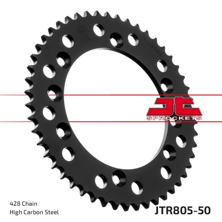 Kit de lant EK - Argintiu lant 428 DEH, Non-sealed, pinion fata JT, foaie spate JT pentru SUZUKI DR 125 SM 2008-2013 - Img 6