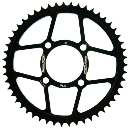Kit de lant EK - Argintiu lant 428 DEH, Non-sealed, pinion fata SUPERSPROX, foaie spate SUPERSPROX pentru SUZUKI RV 125 Van Van 2003-2006 - Img 4
