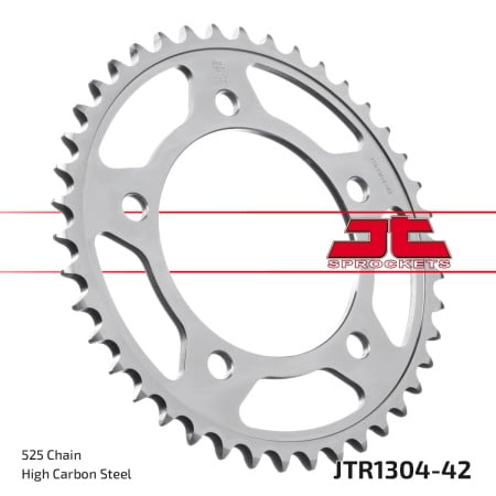 Kit de lant EK - Argintiu lant 525 SRX, X-Ring, pinion fata JT, foaie spate JT pentru HONDA CBF 600 / S 2008-2012 - Img 6