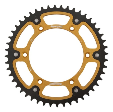 Kit de lant EK - Auriu lant 520 MVXZ, X-Ring, pinion fata SUPERSPROX, foaie spate SUPERSPROX STEALTH pentru YAMAHA YZ 450 F 2015-2019 - Img 4
