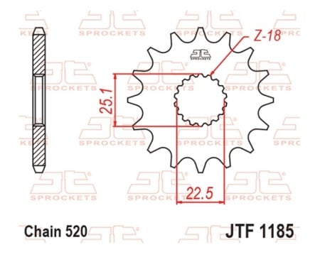 Kit de lant EK - Auriu lant 520 ZVX, X-Ring, pinion fata JT cauciucat, foaie spate JT pentru TRIUMPH Street Twin 900 2016-2022 - Img 3