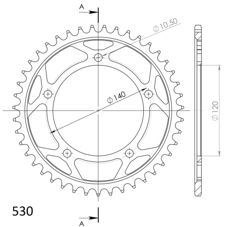 Kit de lant EK - Auriu lant 530 ZVX, X-Ring, pinion fata JT cauciucat, foaie spate SUPERSPROX pentru SUZUKI GSX-R 1000 2007-2008 - Img 5