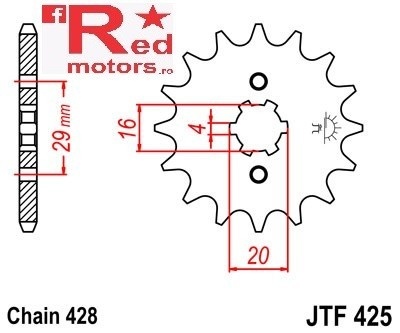 Kit lant DID GOLD PRO-STREET X-Ring 428 V pentru Suzuki RV125 K3-K6 Van Van 2003-2006 - Img 2