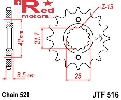 Kit lant DID GOLD PRO-STREET X-Ring 520 VX pentru Suzuki GS500 F-K4,K5,K6,K7,K8,K9,L0 2004-2010 - Img 2