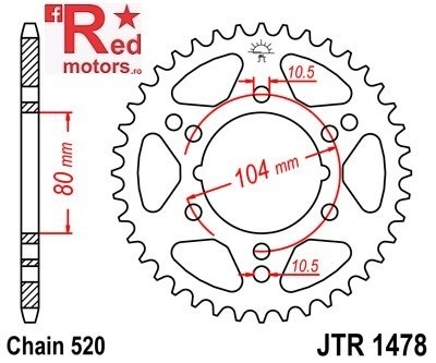 Kit lant DID GOLD X-Ring PRO-STREET 520 VX pentru Polaris 250 Trail Boss (W8527) 1990 - Img 3