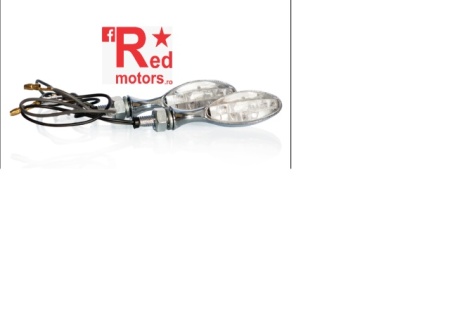 Set Semnale LED (2 buc) MOTION STUFF cromat