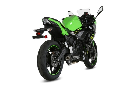 Sistem de evacuare complet 2x1 MIVV OVAL K.044.L3C Carbon / Carbon cap for KAWASAKI Ninja 650 (2017-2023); KAWASAKI Z 650 (2017-2023) - Img 3
