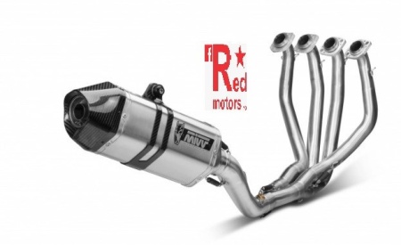 Sistem de evacuare complet 4x2x1 MIVV SPEED EDGE Stainless Steel / Carbon cap pentru BMW S 1000 RR (2010-2016)