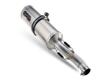 Slip-on exhaust GPR SATINOX H.26.SAT Brushed Stainless steel including removable db killer and link pipe - Img 5