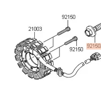 Stator/generator/alternator OEM original Kawasaki NINJA ZX-10R 2008-2010
