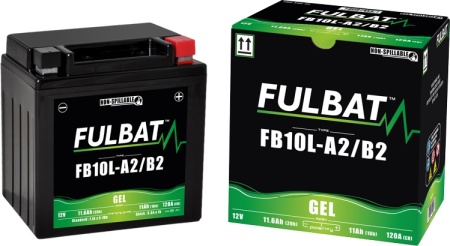 Baterie cu gel FULBAT FB10L-A2/B2 GEL (YB10L-A2/B2 GEL) - Img 2