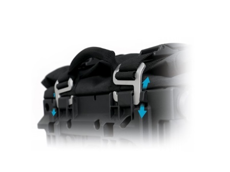 Complete set of SHAD TERRA TR40 adventure saddlebags and SHAD TERRA BLACK aluminium 48L topcase, including mounting kit SHAD HONDA NC 750 X - Img 6