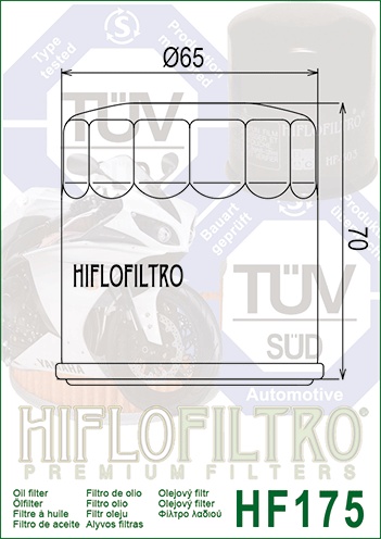 Filtru de ulei HIFLOFILTRO HF175 - Img 2
