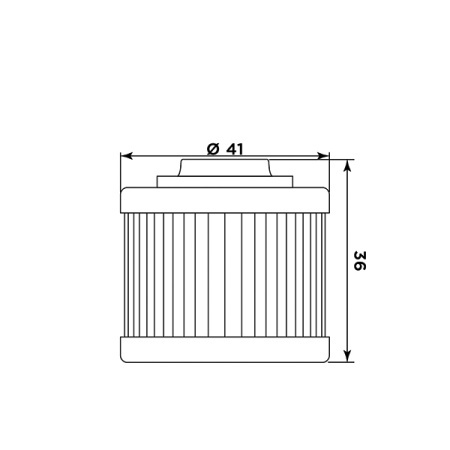 Filtru de ulei MIW P5011 (alt. HF186) - Img 2