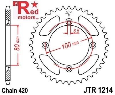 Foaie/pinion spate JTR1214.51 420 cu 51 de dinti