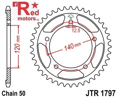 Foaie/pinion spate JTR1797.41 530 cu 41 de dinti pentru Suzuki GSX 1400