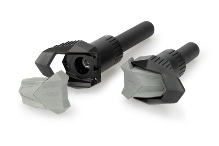Frame sliders PUIG R19 22011N black with grey rubber - Img 2