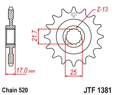 Kit de lant D.I.D Chain - Argintiu lant 520 VX, X-Ring, pinion fata JT, foaie spate SUPERSPROX STEALTH pentru HONDA CB 500 X / XA 2013-2018 - Img 3