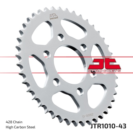 Kit de lant EK - Argintiu lant 428 DEH, Non-sealed, pinion fata JT, foaie spate JT pentru BENELLI BN 125 2017-2024 - Img 6